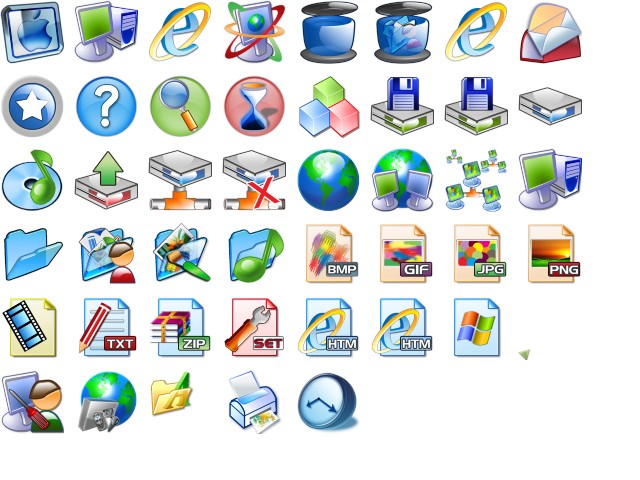 Windows xp user icons pack